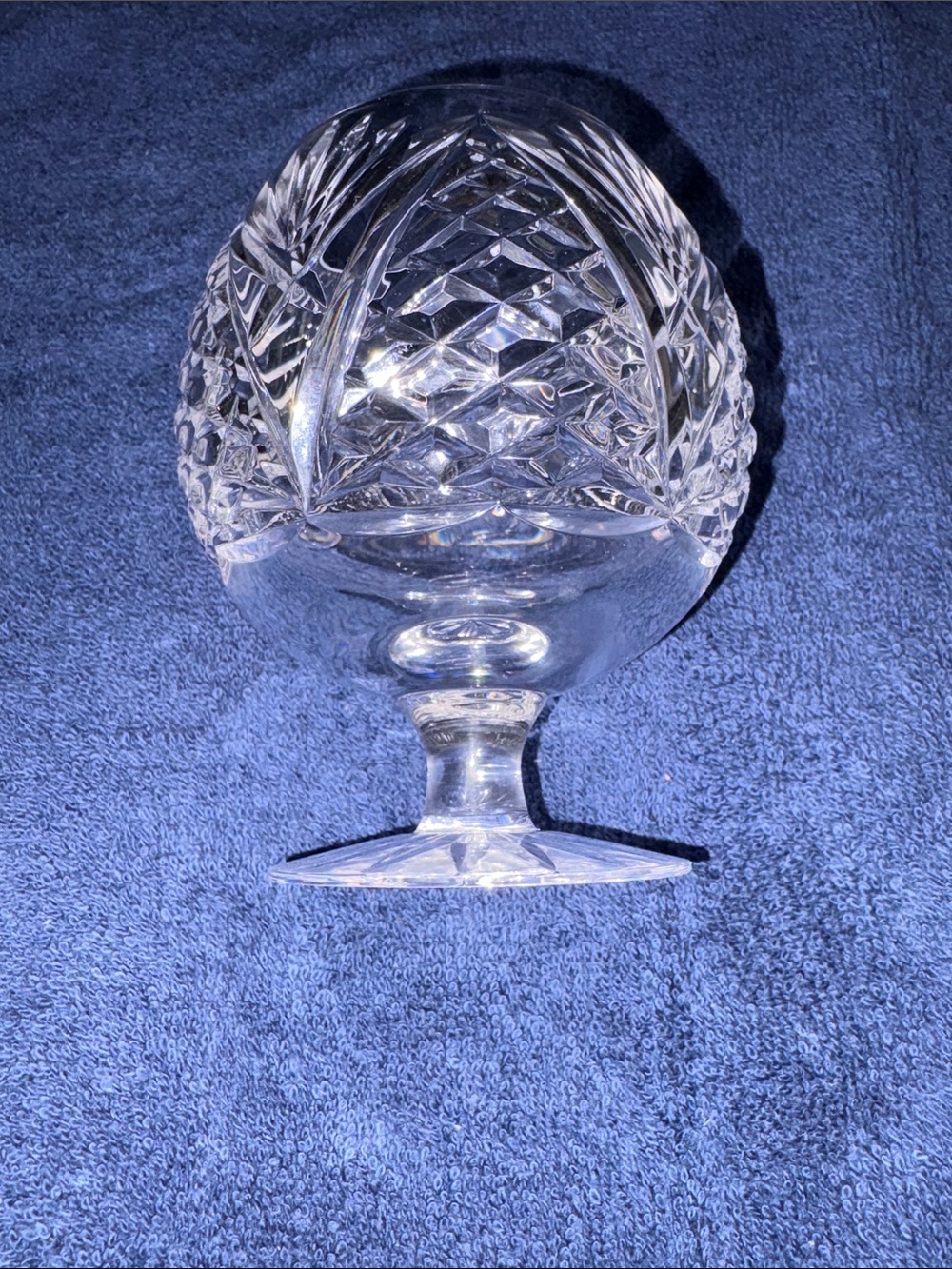 RARE VINTAGE TYRONE Cut Crystal Brandy/Cognac Snifter - Clear 10 for 300